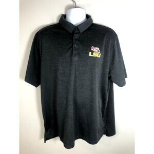 LSU Men's Polo Shirt Size XXL Gray
